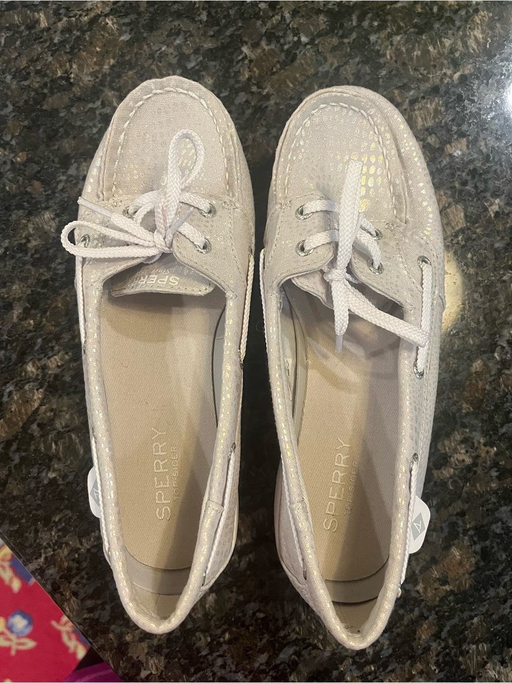 Sperry Metallic Sequin Boat Shoes